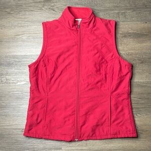 Columbia Worn’s Red Quilted Vest, size medium